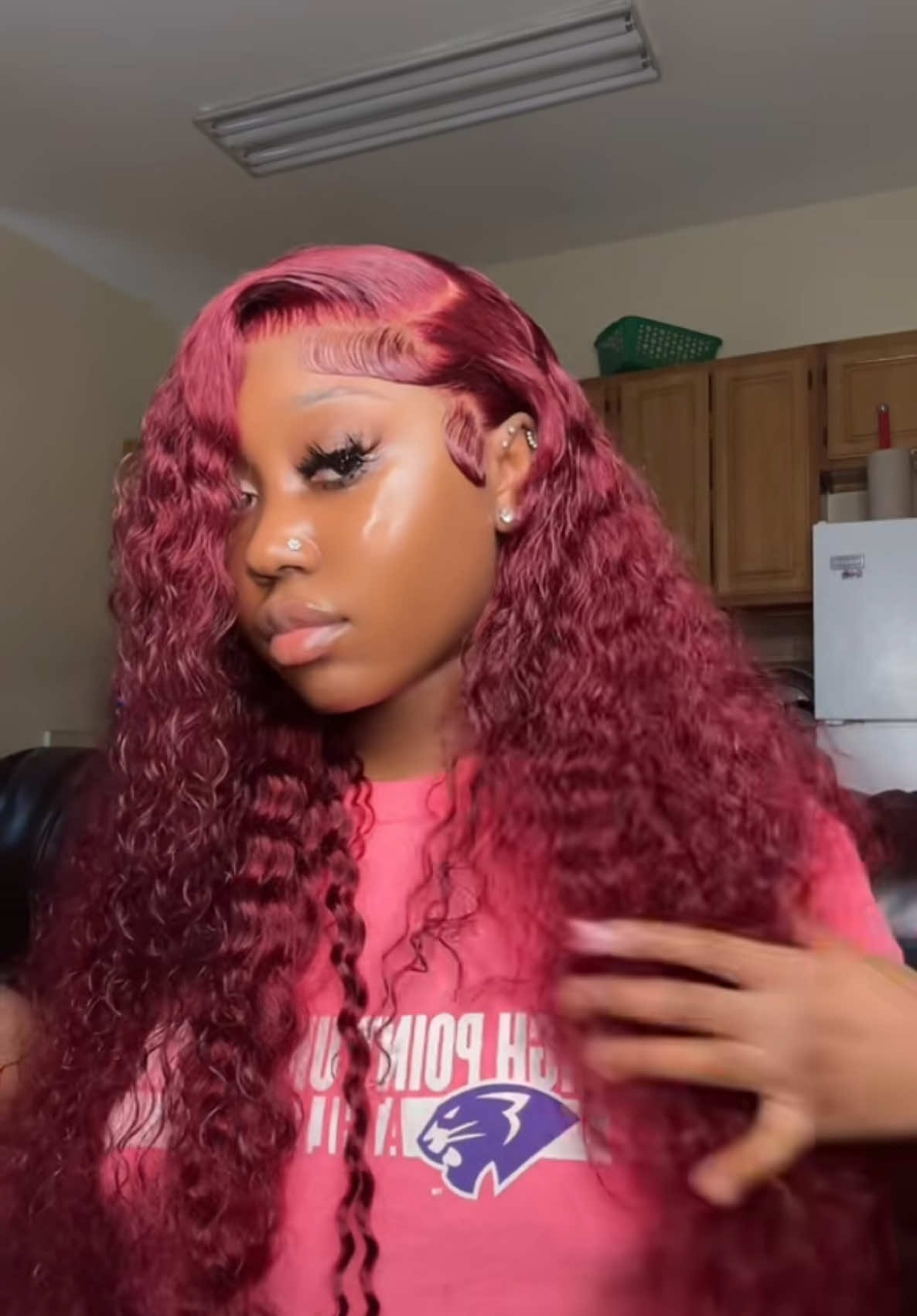 A post by @_teemalii on TikTok caption: (Discount Code: TEEMAL10) Amazon Lysilf 99j 250% Density 13x6 Deep wave Wig!!bio link @Lysilf  #13X6lace#deepwave#wiginstall#beginnerfriendlywig #lysilf #lysilfamazon 