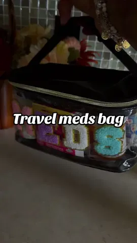 A post by @kenyattamademebuyit on TikTok caption: So good for traveling.  #TransparentMedsBag #tiktokshopfinds #DealsForYouDays #TravelMedsBag #whatikeepinmybag #pillorganizer 