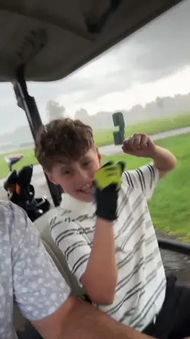 A post by @dereklipp_ on TikTok caption: Dawsons first time golfing! He made a par!!! #golf #son #dad