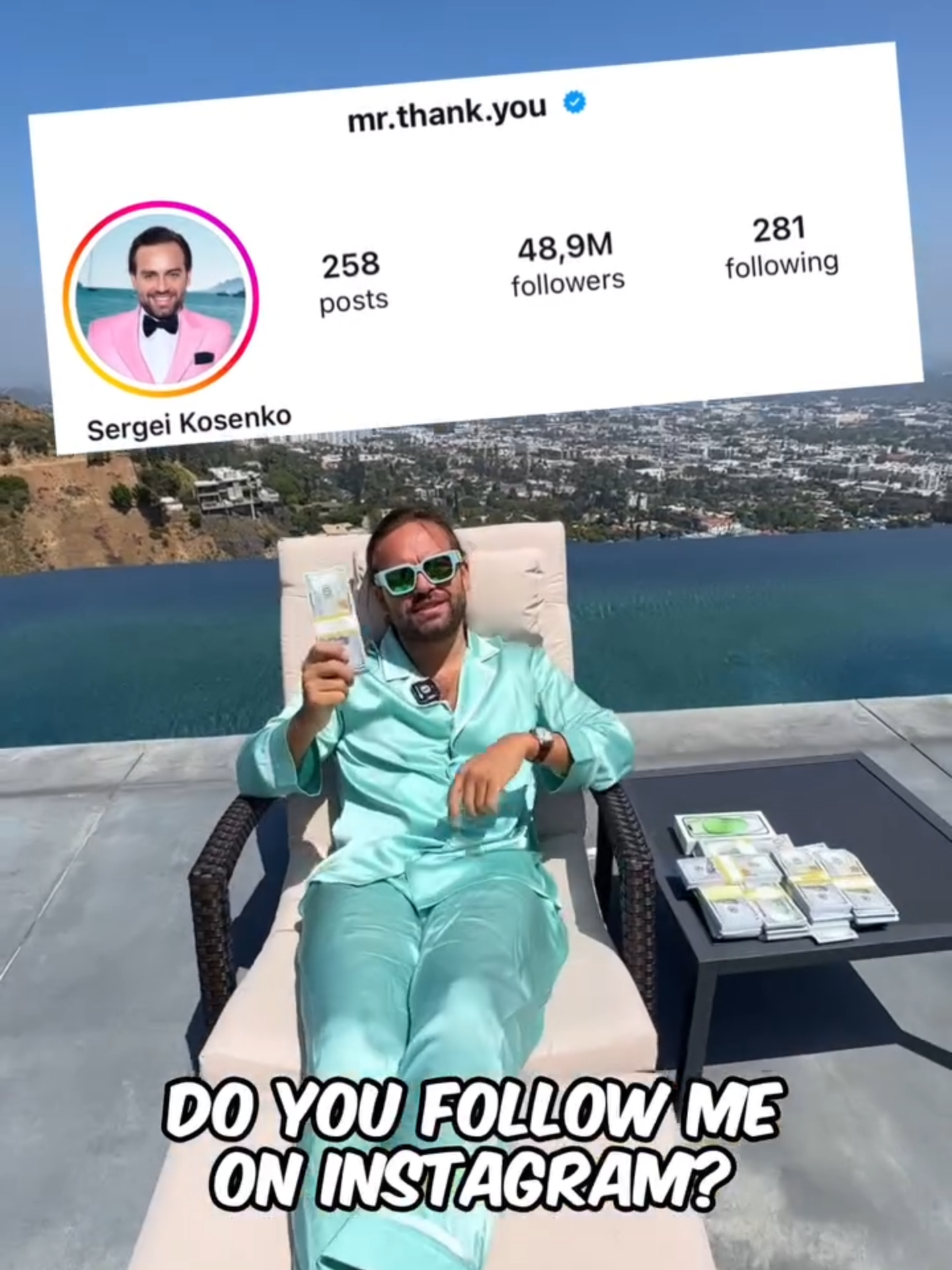 A post by @mr.thank_you on TikTok caption: Thank you for following @mr.thank_you❤️💸