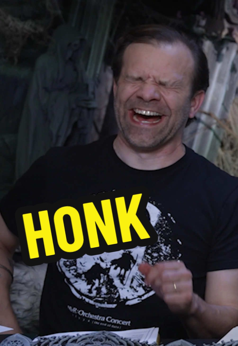 A post by @criticalrole on TikTok caption: THE SOUND IT MAKES IS UNEARTHLY 📣 💀 *HONK* Skreev (@Liam O’Brien) presents an eerily enchanting whistle to Adelia (@LauraBaileyVO) as our new party members are introduced in #AgeOfUmbra Episode 4 - "The Rampart and Beyond", now available on BEACON and YouTube! 🕯 @MatthewMercerVO  @SamRiegel  @Marisha Ray641  @Smashley Johnson  @WillingBlam  #criticalrole #daggerheart #ttrpg #tabletop #actualplay #horror #darkfantasy #fantasy #survival #dice #character #voiceactor #voiceacting #improv #youtube #twitch #matthewmercer #ashleyjohnson #marisharay #laurabailey #traviswillingham #liamobrien #taliesinjaffe #samriegel #honk #soundeffects #creepy #Whistle