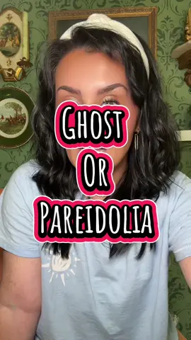 A post by @tiffsghosttalk on TikTok caption: Ghost or pareidolia? Here’s how you tell the difference. ##ghost##haunted##horrortok##horror