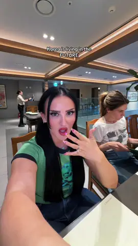 A post by @mikaylanogueira on TikTok caption: KOREA IS IN THE FUTURE!!!😳😳😳 #korea #koreanbarbecue 