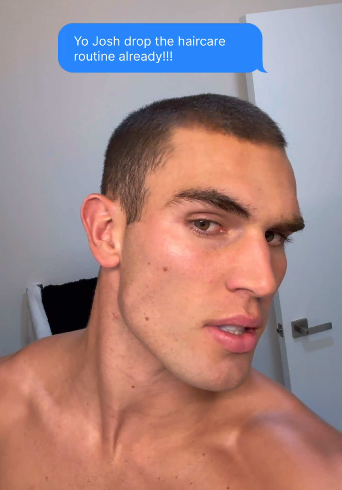 A post by @joshmcgregor_ on TikTok caption: How I keep my buzzcut fresh and my scalp healthy powered by the original tingle @Paul Mitchell #PaulMitchellPartner #TeaTree