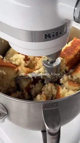 A post by @mainstreetsweets_frisco on TikTok caption: Replying to @Anecca let’s see if it’s possible to make cake pops without frosting with a room temp cake 🍰 
