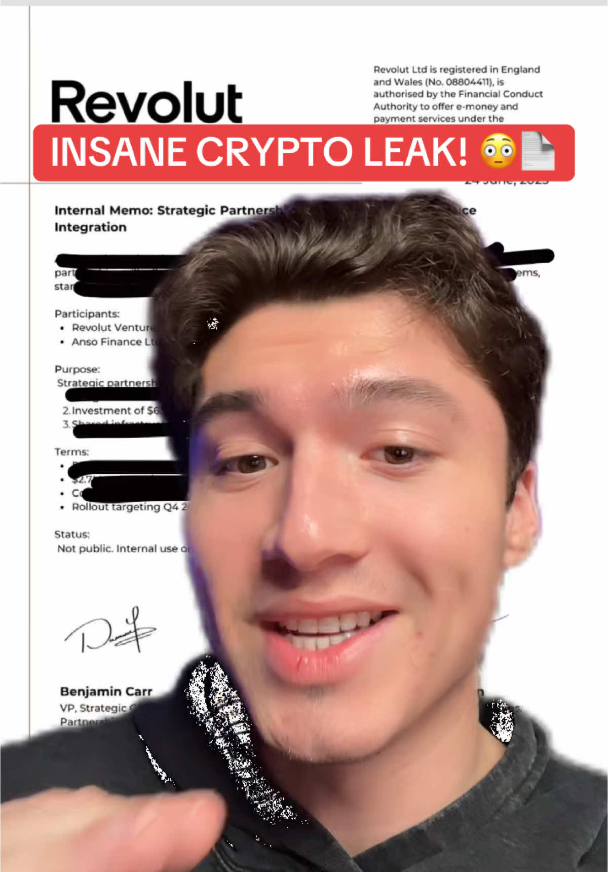 A post by @colewherld on TikTok caption: I had to share this… 😳 #crypto #cryptonews #cryptocurrency #defi #trading #web3 #cryptoinvesting #cryptok #solana #sol 
