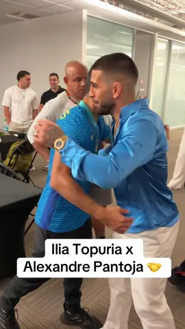 A post by @espnmma on TikTok caption: #IliaTopuria #AlexandrePantoja #ufc #ufc317 #brasil #spain 