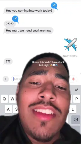 A post by @adrian_peru on TikTok caption: I’m filling job applications as we speak.. how do I recover from this one 🤦🏽‍♂️📲🍺 #AirplaneMode #Drunk #Callin #NightShift #JobAbscense #Excuse #greenscreen 