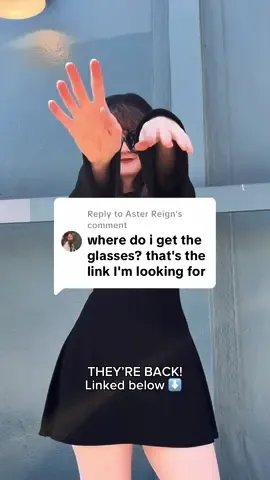 A post by @foxbloodshop on TikTok caption: Replying to @Aster Reign The Black Edna Sunglasses are BACK! 🖤 #gothtok #gothfashion #allblackoutfit #gothgirl #gothicstyle #styleinspo 
