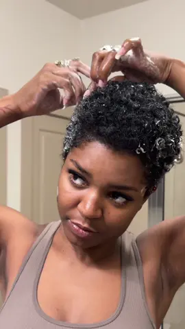A post by @nymcfly on TikTok caption: Babe it’s @nyzroots.shop Mousse✨ Linked in bio #shortnaturalhair #hairrefresh #pixiehairstyle #naturalhairstyles #hairmousse 