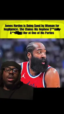 A post by @freekdagemini on TikTok caption: #jamesharden #nba #basketball #sports #wnba #story James Harden is not being accused by a woman for his security, not doing their job protecting her from his nephew
