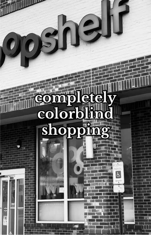A post by @natashac44 on TikTok caption: Do y’all wanna see it in color? natashacaudill on IG 🤩 #Achromatopsia #Colorblind #Blindness #Blind #PopShelf #Shopping #Accessibility #ForYou #FYP @popshelf 