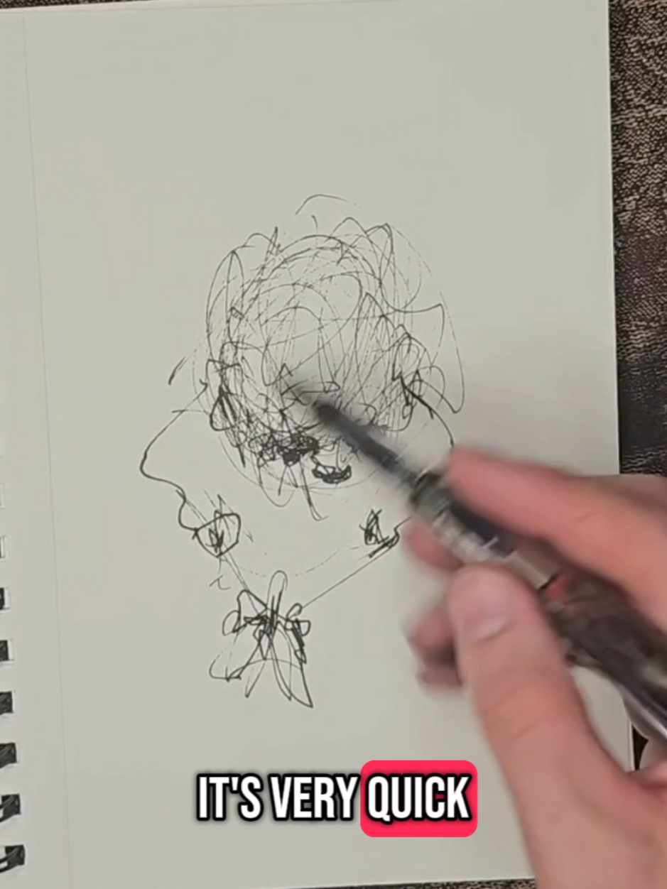 A post by @gregorypaulsart on TikTok caption: Dirty Gertie #scribbleart 