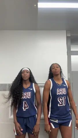 A post by @flaujaee on TikTok caption: Media day 😂❤️💙 #usa 