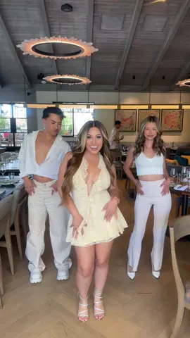 A post by @candylover89 on TikTok caption: Who’s gonna do the dance 💃 Quienes harán el baile? @Louie @mary_barreraa & @LAVIEDUNPRINCE in the back 😂 #louiecastro #marybarrera #buenobueno #candylover89 