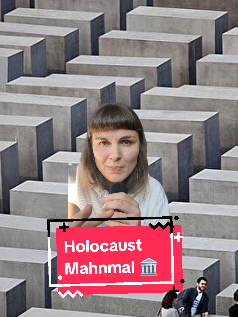 A post by @keine.erinnerungskultur on TikTok caption: Nach der Sitzung dauerte es nochmal 6 Jahre bis zur Eröffnung. Heute ist das Mahnmal einer der meistbesuchten Orte Berlins.