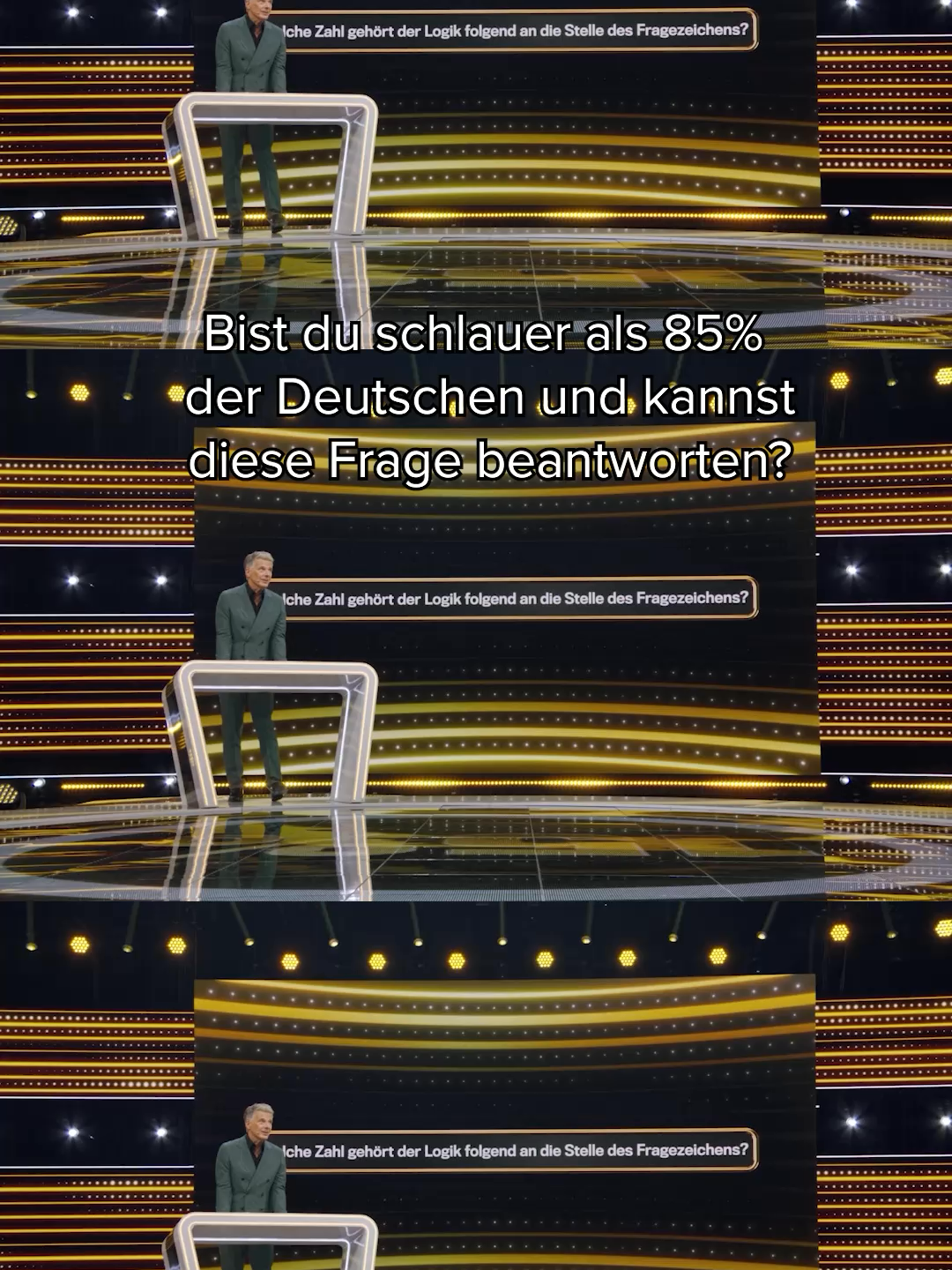 A post by @1prozentquiz on TikTok caption: Nur 15% der Deutschen können diese Frage beantworten…🤯 👉 Das 1% Quiz - Wie clever ist Deutschland?" – jederzeit kostenlos streamen auf Joyn. #das1prozentquiz #whattowatch