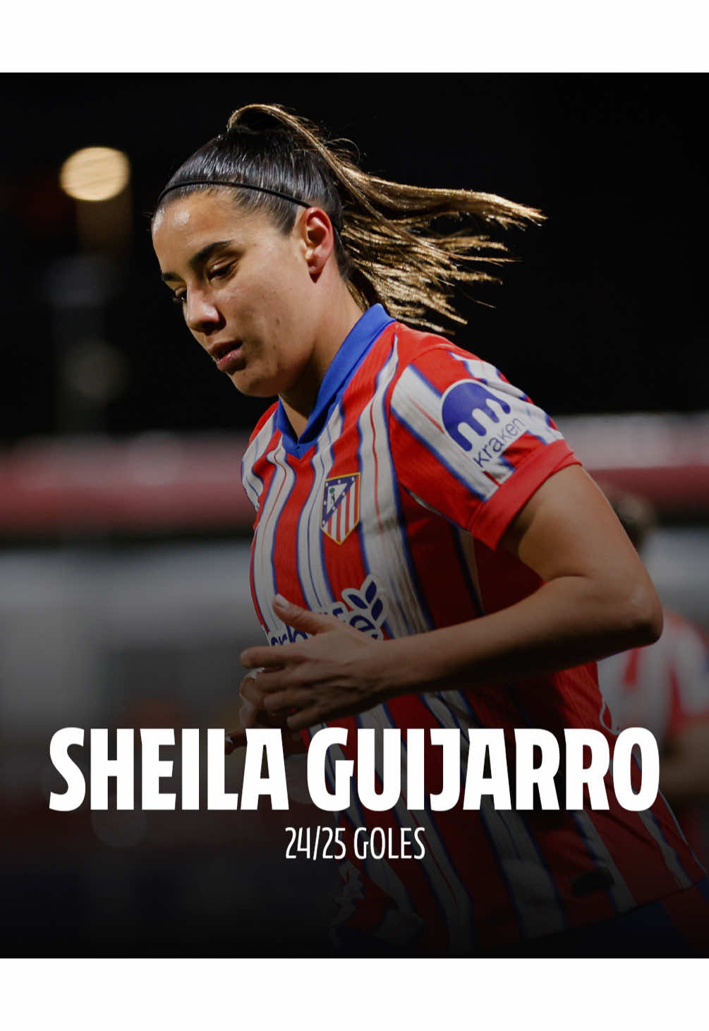A post by @atleticodemadrid on TikTok caption: Sheila Guija𝗴𝗼𝗹 #AtleticoDeMadrid #AtletiFemenino #Sheila#Guijarroo #SheilaGuijarro #goals #gol #LigaF #CopaDeLaReina #FootballTikTok 