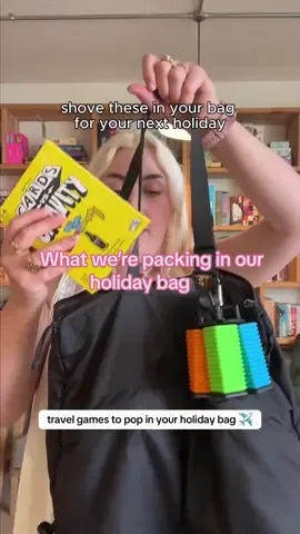 A post by @bigpotatogames on TikTok caption: what games do you take with you when you go away?  #vacationgames #holidaygames #whatsinmybag #games #boardgames #travelgames #summergames #okplay #cardsvsgravity #cardgames 