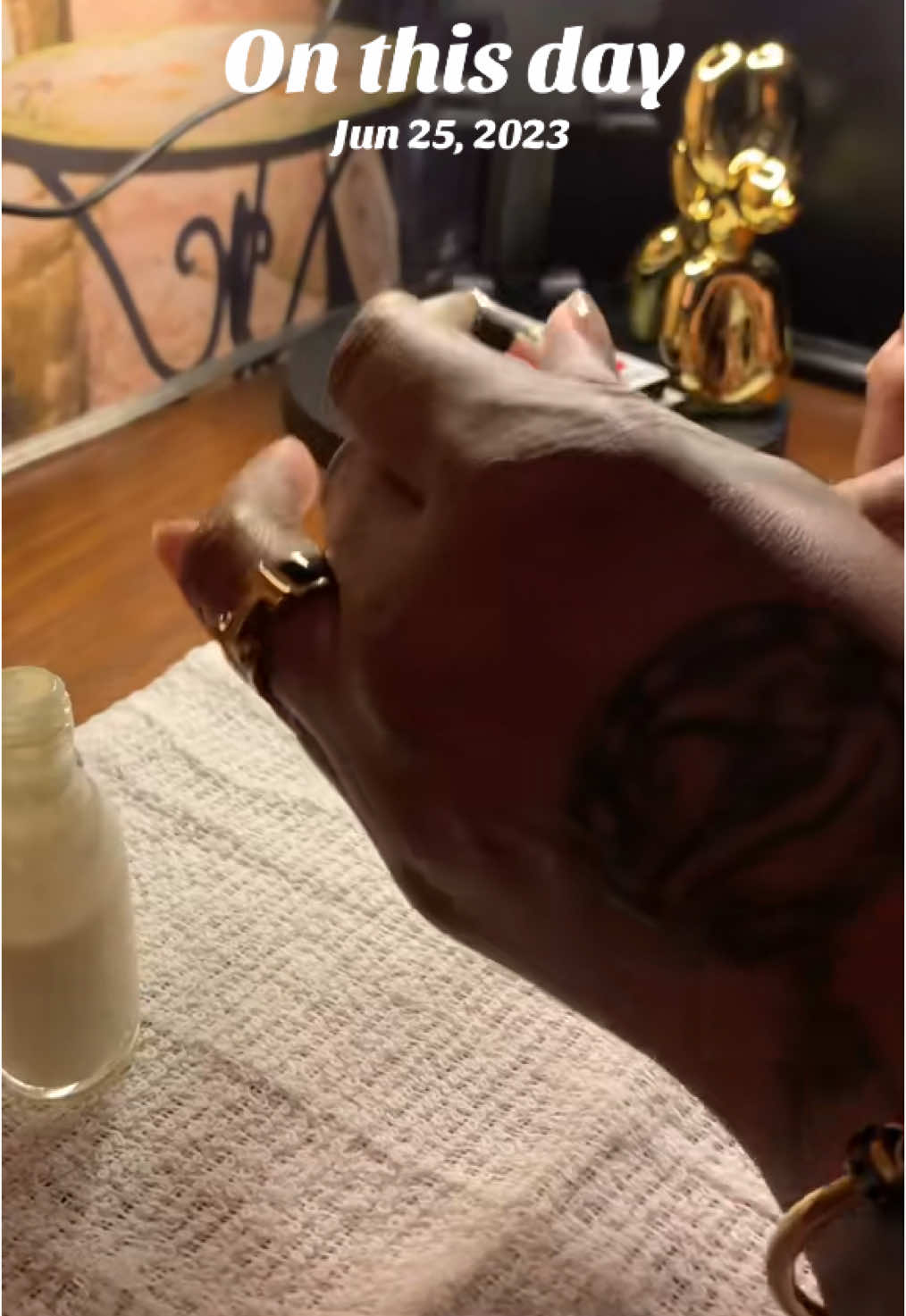 A post by @mommymadekidapprovedtv on TikTok caption: #onthisday FOREVER A NAILS GIRLY!!!💅🏾😜