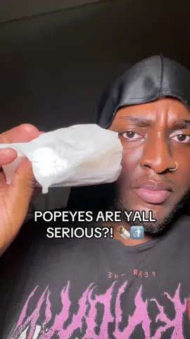 A post by @iiamkwasii on TikTok caption: LIKE @Popeyes  yall cant be serious!…….