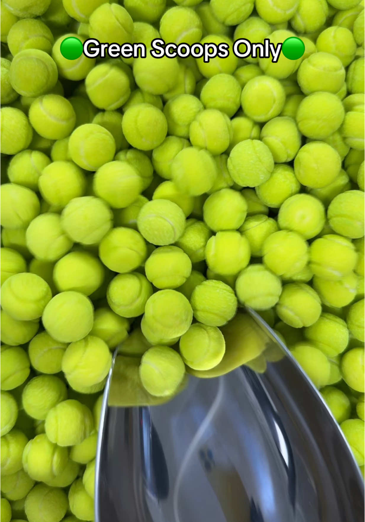 A post by @poppincandyofficial on TikTok caption: Green Scoops🟢 #green #scoops #asmr 