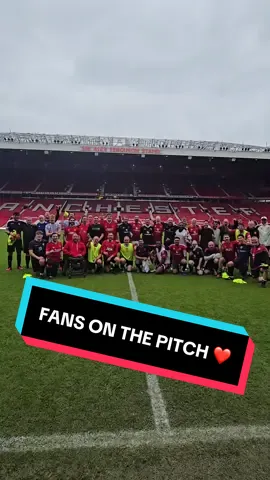 A post by @manutd on TikTok caption: Our 2025 fan pitch day was special ❤️