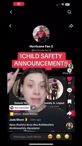 A post by @daniellesadvocacy on TikTok caption: Go watch @Jada Moon🌛 video, other creators I suggest for more info on these types of behaviors @Rosalee (they/them) @My Brother’s Advocate @Justice For Love #csa #csaawareness #csasurvivor #childsafety #sharenting 