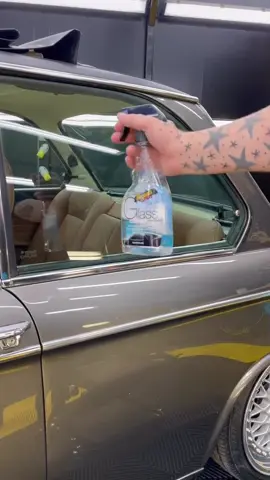 A post by @meguiars on TikTok caption: How do you get glass totally clear? Selecting the right product is only half the story. Combining quality products with the right technique will maximize performance! Perfect Clarity Glass Cleaner & Perfect Clarity Glass Towel! #meguiars #glasscleaner #automotive #microfiber #bmw #car #detailer #diy #cleantok #asmr