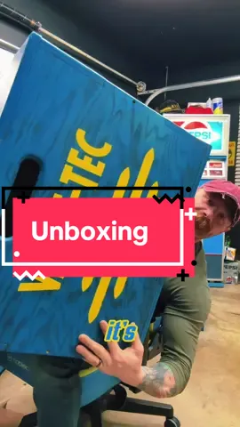A post by @scotty.k.fitness on TikTok caption: The biggest one yet (that’s what she said) #unboxing #wow #crazy #insane #gift #community #love #hope #happy #wedding #gifts 