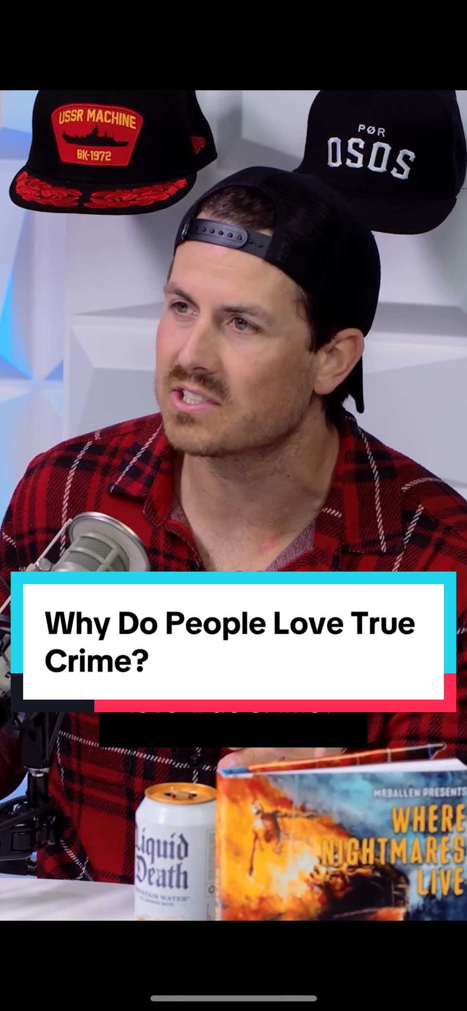 A post by @mrballen on TikTok caption: Why Do People Love True Crime? | @Tom Segura