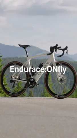 A post by @canyon_bicycles on TikTok caption: Smooth and natural — that’s the Endurace:ONfly difference ⚡️ Weighing as little as 9.86 kg, it rides like a pure road bike but with an extra push for when you want it. With smooth power delivery and a whisper-quiet motor, this bike is built to enhance your road experience. Here’s what riders thought after their first spin 💬 #MyCanyon 