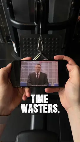 A post by @gymshark on TikTok caption: people are time wasters. #mindset #selfimprovement #discipline #briantracy #Gymshark 