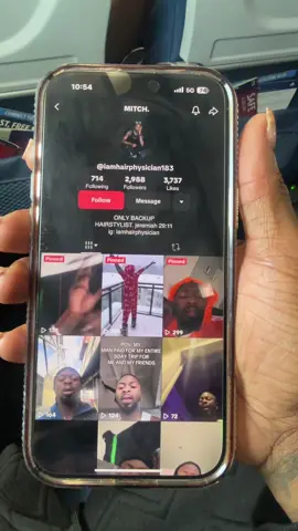 A post by @iamhairphysician on TikTok caption: this is NOT ME or affiliated with me in no way shape or form .. I don't have a backup page as of yet you'll be notified when I do .. tell the goofy ion miss nothing 😂😂😂😂 nice try bubba ..