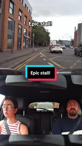 A post by @dannysdrivingschool on TikTok caption: This was an epic stall!  sorry @Lily 🪷 but overall was still your best lesson! Stalling is nothing! #driving #drivinglessons #drivingschool #drivingtest #stall #gears #clutch 