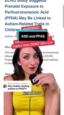 A post by @antiplasticlady on TikTok caption: Replying to @es87liz the EPA has funded MANY research grants on this over the past 20 years - it’s generally more accepted and understood in Europe too, but here in the USA no one DARES talk about anything influencing ASD / Neurodivergence in kids… it immediately gets flagged as misinformation because of all the nonsense over 💉💉💉💉 #asd #neurodivergent #pfas #microplastics 