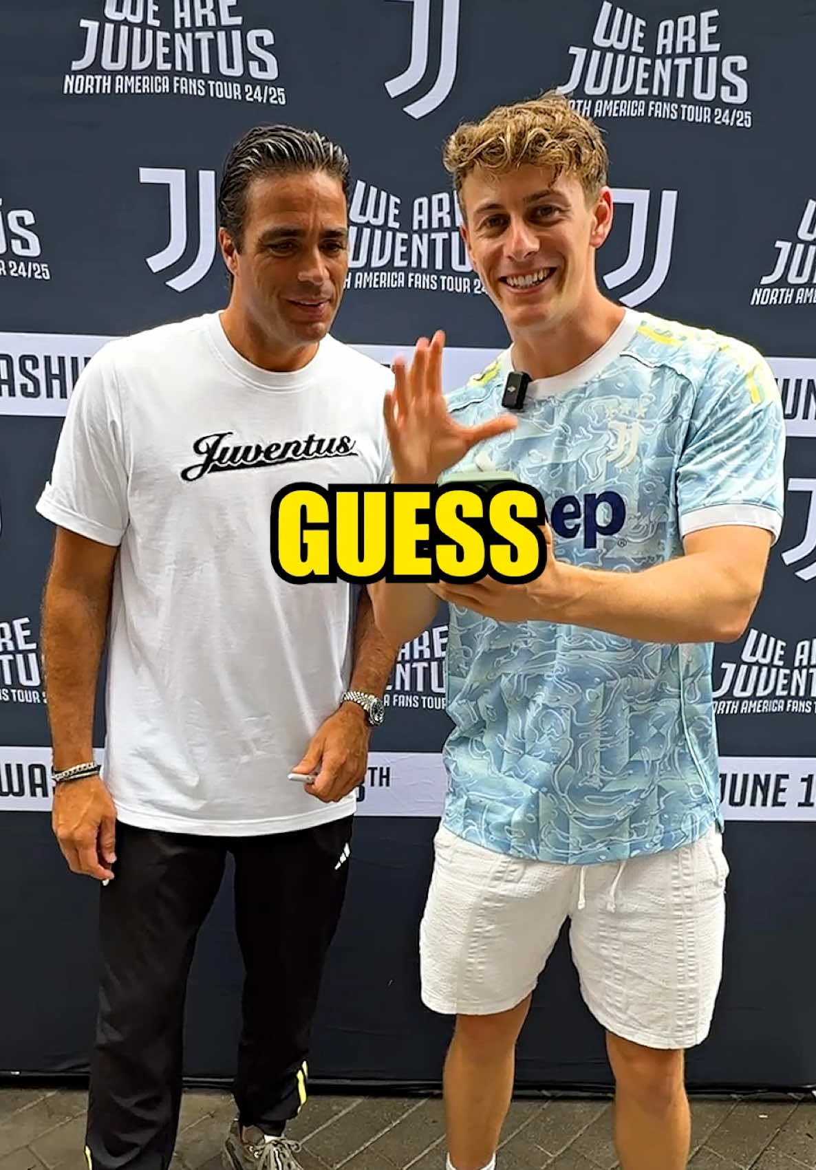 A post by @juventus on TikTok caption: Guess the Juventus player 😅 #juventus #challenge #guesstheplayer #fans #hairstyle 