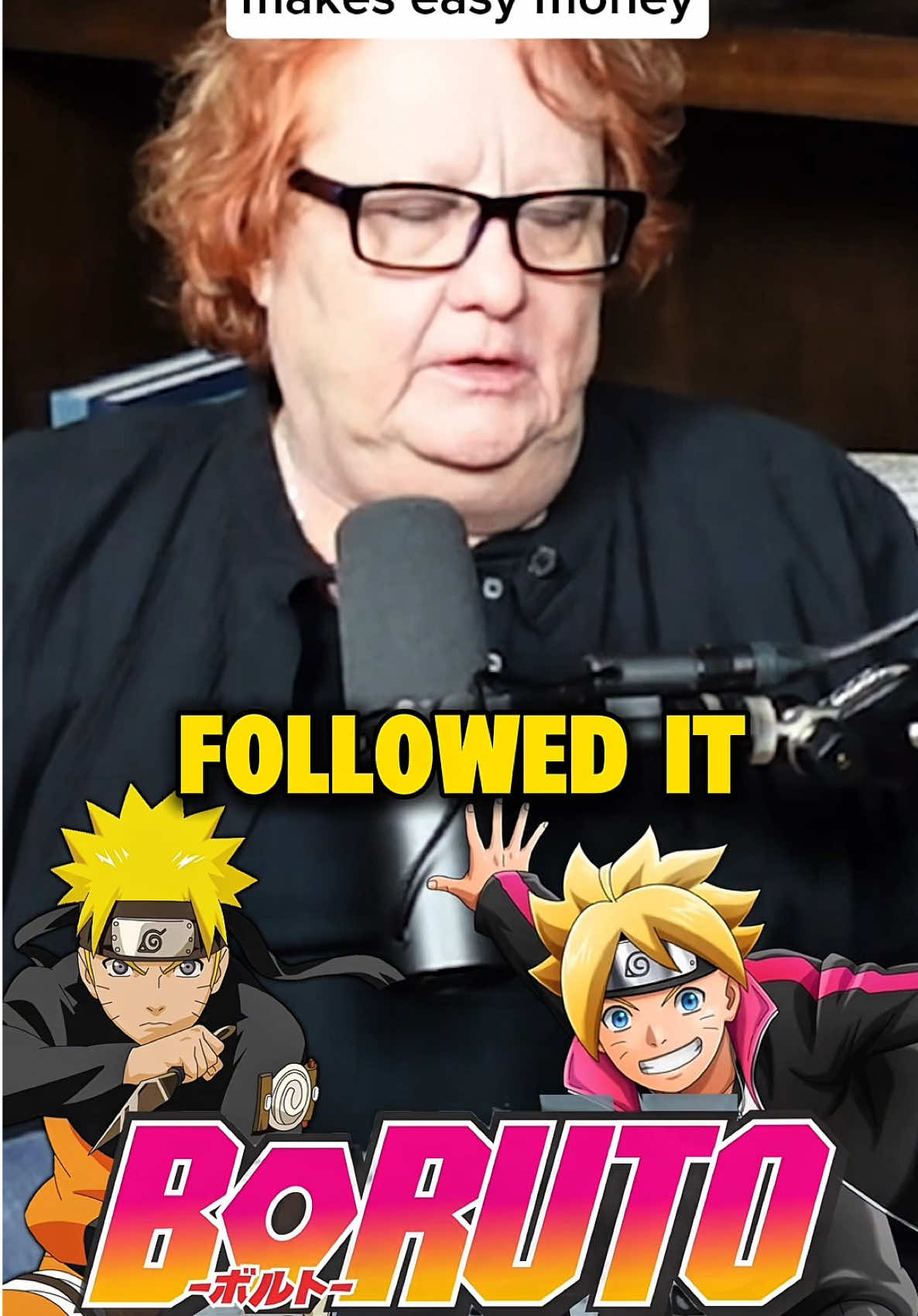 A post by @jimjcummings on TikTok caption: How Naruto’s voice actor makes easy money from video games  #naruto #narutoshippuden #podcast #fyp #maileflanagan 