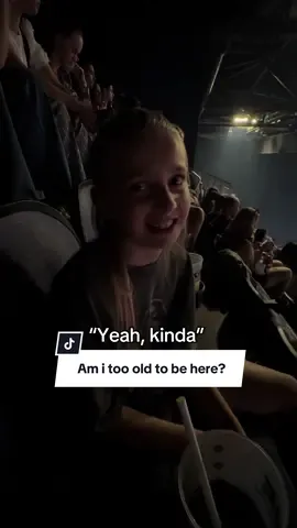 A post by @meggsfordays on TikTok caption: I think I might have been too old to be there, I missed the booty short memo what’s happening😭😭 #tatemcrae #concert #fyp #treanding 