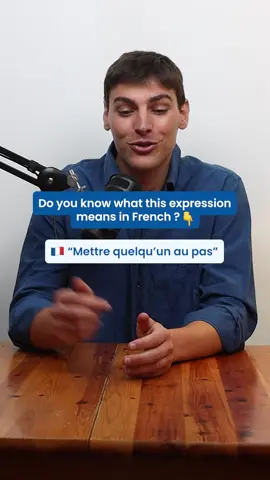 A post by @frenchteachercarlito on TikTok caption: French idiom time 💥 Mettre quelqu’un au pas = to bring them into line ✨ Want more expressions in real context? 🎁 7 free stories — link in bio! #FrenchIdioms #FrenchWithContext #FrancophileWomen #FrenchExpressionsExplained #LearnFrenchNaturally #FrenchWithCarlito #FrenchSentencePatterns #ElegantFrenchLearning