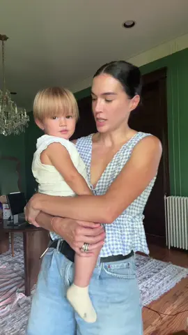 A post by @brittany.xavier on TikTok caption: we’re working on animal sounds 🥹#momlife 