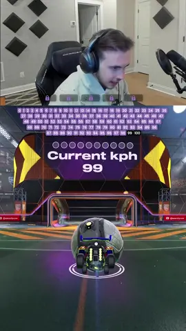 A post by @amustycow on TikTok caption: day 25 of racing @uuest  (west) to see who can hit every kph in a row #rocketleague 