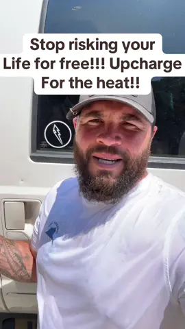 A post by @upcharge101 on TikTok caption: Pass the cost to your customer! #risk #hazard #heat #bluecollar #concrete #customer #customerservice #hardwork #sweat #extra #money #construction #tips #tricks #teach #facts #danger #DidYouKnow #dothis 