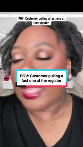 A post by @kbmakeupme24 on TikTok caption: Customers used to do this all the time when I worked in Boca 😅 #greenscreen #fyp #foryoupage #viral #MaestriDelPov #povs #satire #justforfun #retail #retailworker #customerservice #skit 