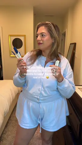A post by @cassidyandkids on TikTok caption: Please tell me I’m not the only who who does this? First trimester diaries coming in hot but promise back to business soon 🙌🏻😅 #pregnant #firsttrimester #pregnancytest #fyp #MomsofTikTok #momtobe #momlife #ttc 