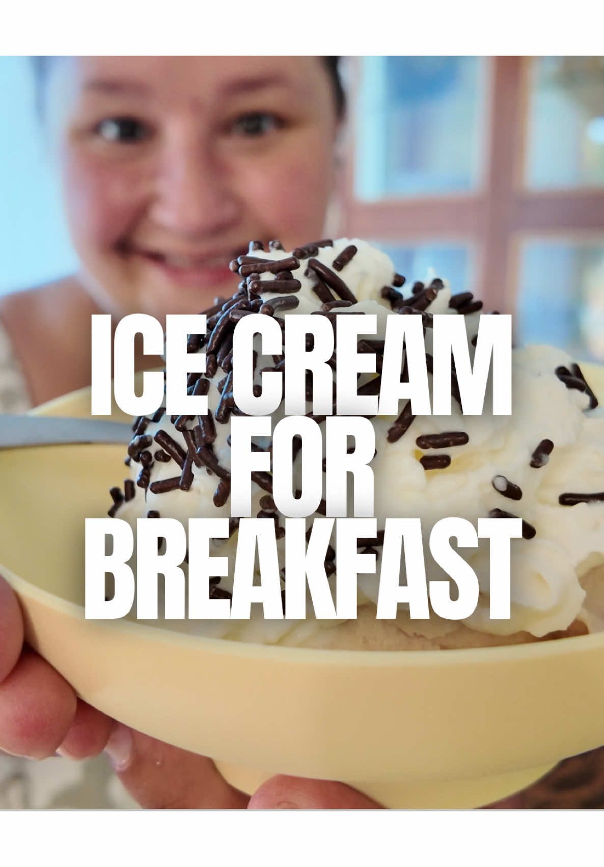 A post by @applesauceandadhd on TikTok caption: Yesterday was my birthday so it called for Ice cream for breakfast? Absolutely. Except it’s technically frozen yogurt I made in the Ninja Creami—but let’s not ruin the magic. The kids think I’m the coolest mom on the block, and I’m not about to correct them. It’s probiotic-packed, protein-optional, and summer morning approved. 10/10 recommend tricking your kids with healthy-ish breakfast disguised as dessert. #IceCreamForBreakfast #FrozenYogurtHack #NinjaCreami #CoolMomMoves #BreakfastWin #MomLifeMagic #HealthyTreats #SummerBreakfast #MomHack #ProbioticParenting #RealLifeMom #ThisIsHowWeSummer #MomApproved #CreamiCreation #LazyGeniusMomming