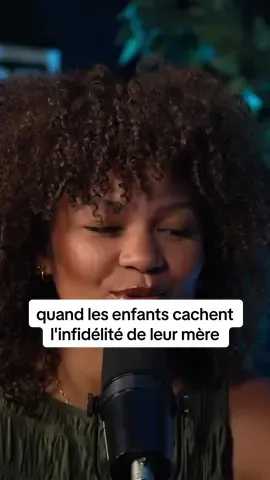 A post by @jamesetshona on TikTok caption: quand les enfants cachent l'infidélité de leur mère