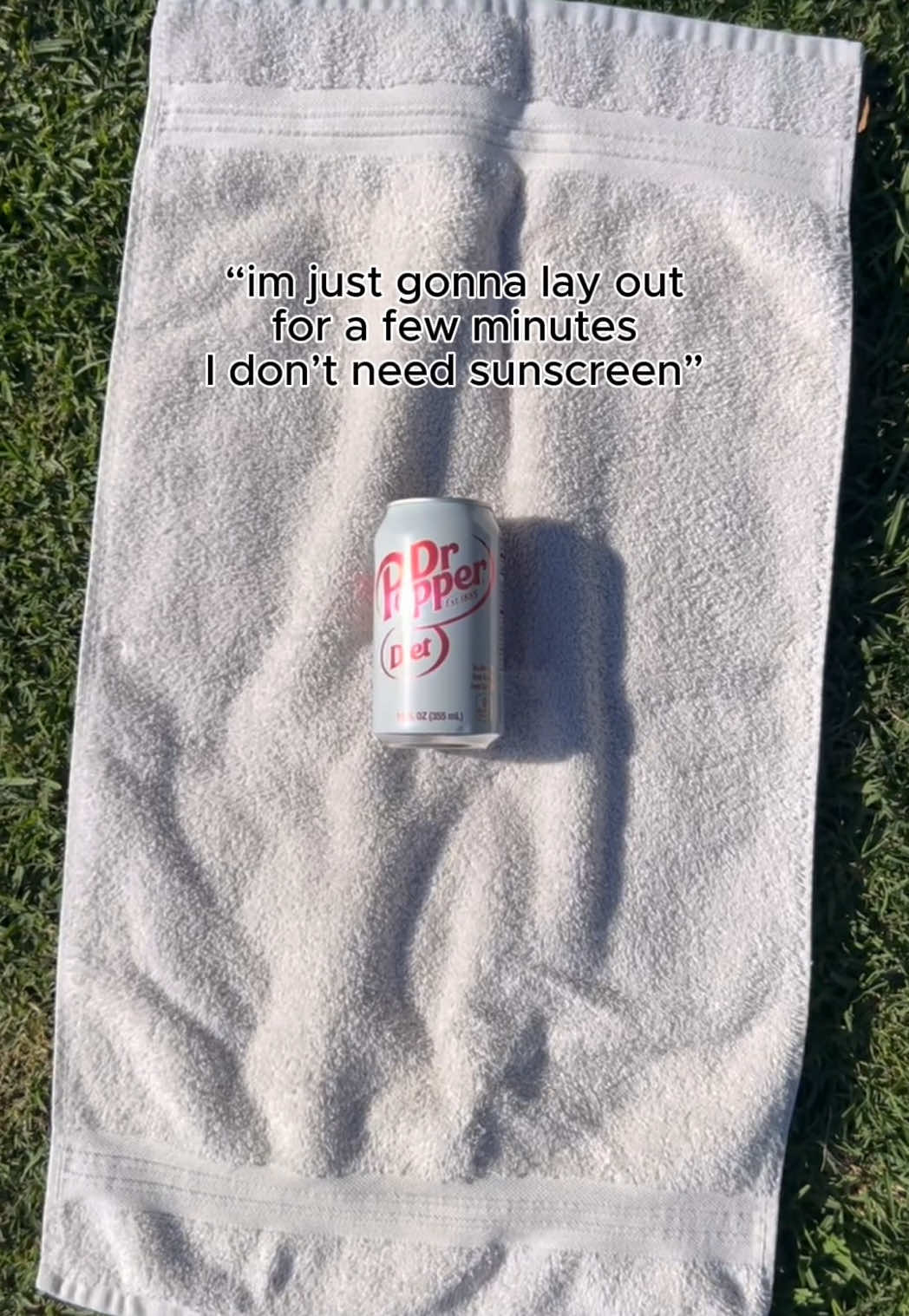 A post by @drpepper on TikTok caption: 🚨don’t forget to wear sunscreen this summer! 🧴☀️