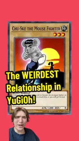 A post by @yugioh_fillers on TikTok caption: The WEIRDEST Relationship in YuGiOh! #yugiohduellinks #yugiohmasterduel #yugiohanime 