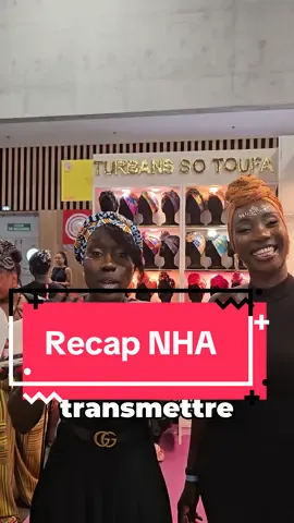 A post by @sondiwax on TikTok caption: 🙌🌈 Merci infiniment à Suzanne pour sa visite sur notre stand à la NHA le week-end dernier ! 🎉🎬  🚀💖 #NHA2024 #Créateurs #UGC